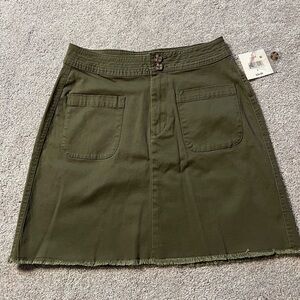 Olive Green Women's Skirt by Falls Creek size 8 NWT